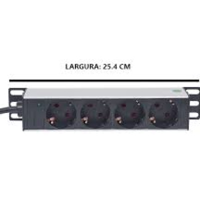 INTELLINET PDU RACKMOUNT 1U 4-SAÍDAS 10''