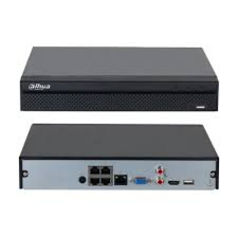 NVR 4 Channel Compact 1U 1HDD 4PoE  Network Video Recorder