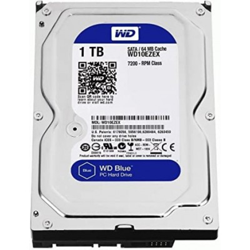 HD INT 3.5' 1TB WD AZUL SATAIII 6G/S 7200RPM