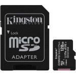 KINGSTON CARTÃO DE MEMÓRIA MICRO SD 128GB CL10 SDXC 100R C/ADAPTADOR