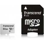 TRANSCEND CARTÃO DE MEMÓRIA 64GB UHS-I U C/ADAPTADOR