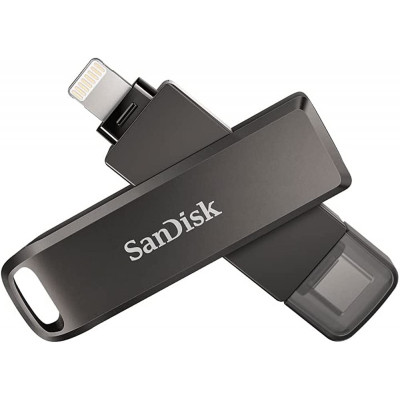 DISPONÍVEL 37 752,00 AKz sem IVA 1  PEN DRIVE 64GB SANDISK IXPAND USB-C + APPLE LIGHTNING