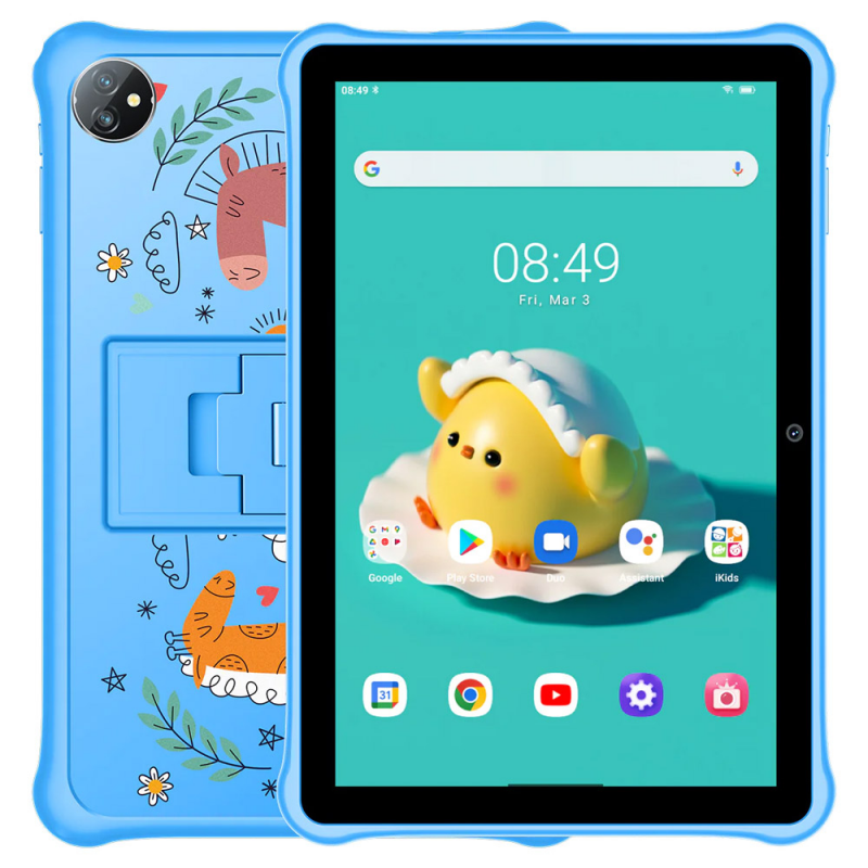 BLACKVIEW TABLET TAB A7 S/CARTÃO SIM PARA CRIANÇA 3GB+64GB COM CAPA AZUL