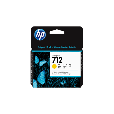 HP TINTEIRO 712 3ED69A AMARELO