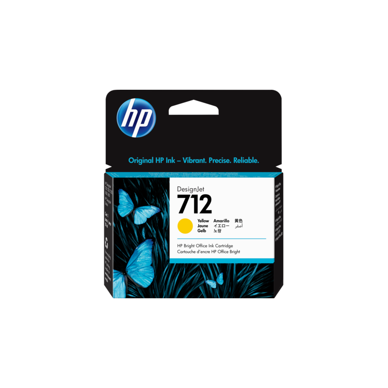 HP TINTEIRO 712 3ED69A AMARELO