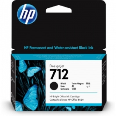 HP TINTEIRO 712 3ED70A T650/30/T230/10 38ML PRETO